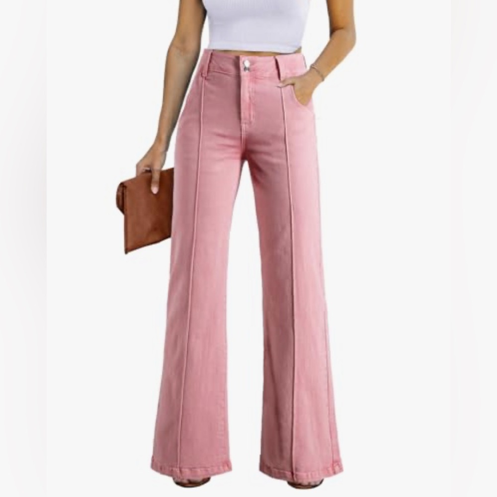 Pink Flared Women's Jeans